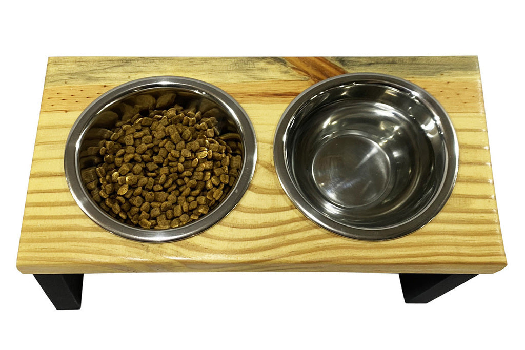 Comedouro Pet Ergonomico Madeira Bullni Store