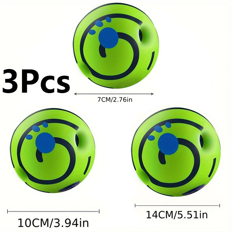 Bola oscilante Squeaky Giggle – Brinquedo de mastigar durável e interativo