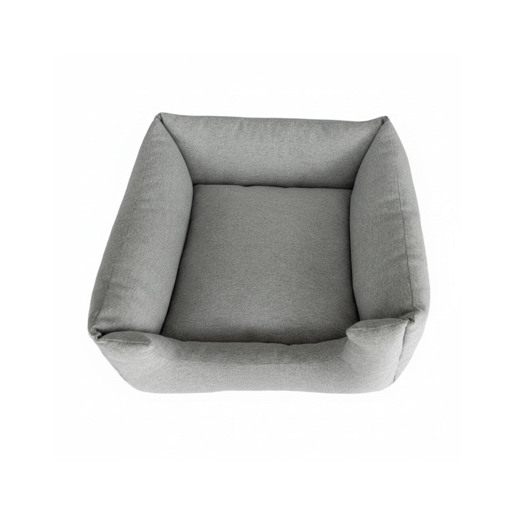 Cama Para Cachorro Quadrada conforto Cinza Urbano Drop