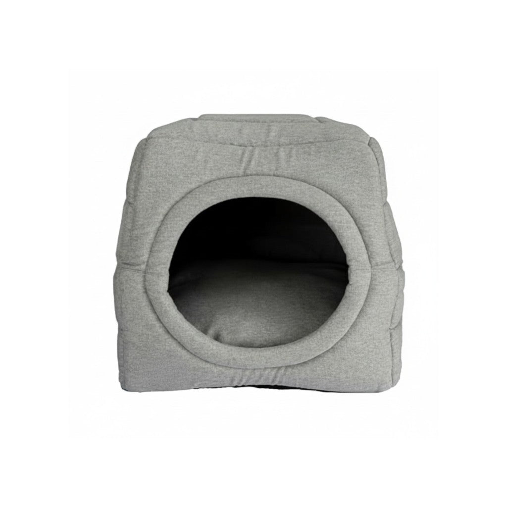 Toca Iglu Pet Cachorro e Gato Confortável Cinza Urbano Drop