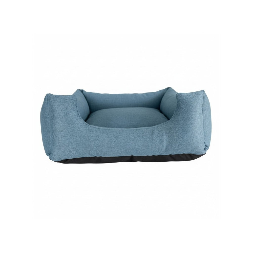 Cama Para Cachorro Quadrada conforto Azul Anil Drop