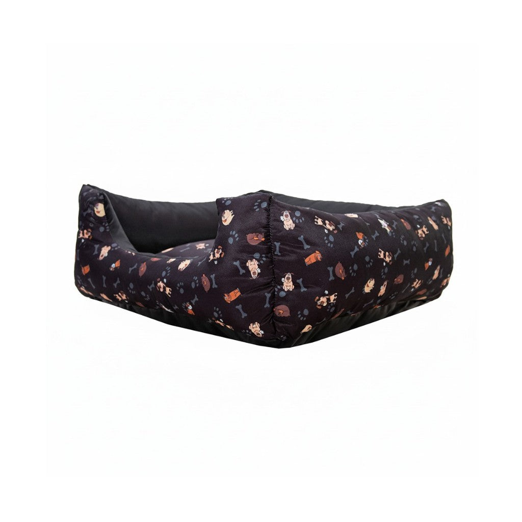 Cama Para Cachorro Quadrada conforto Preto Cachorro Drop