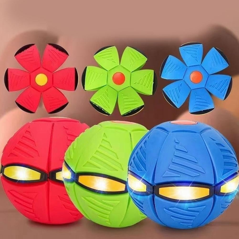 Bola saltitante mágica que vira disco voador