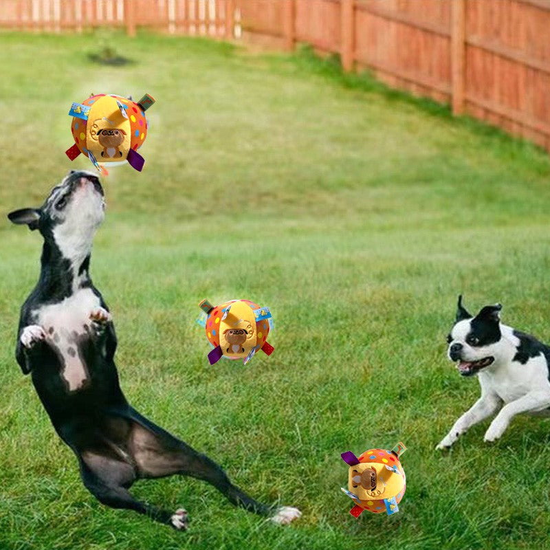 Bola interativa com alças de náilon