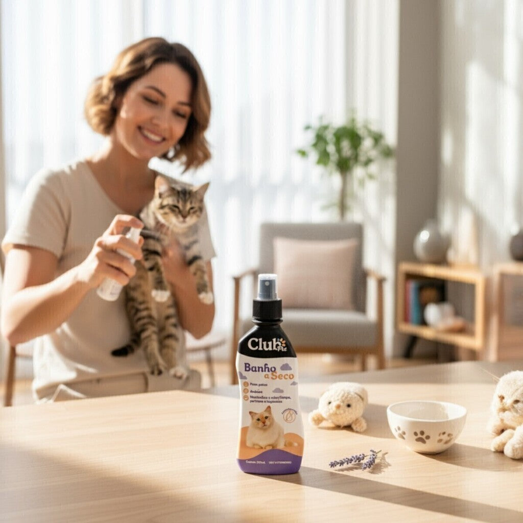 Banho a Seco Para Gatos