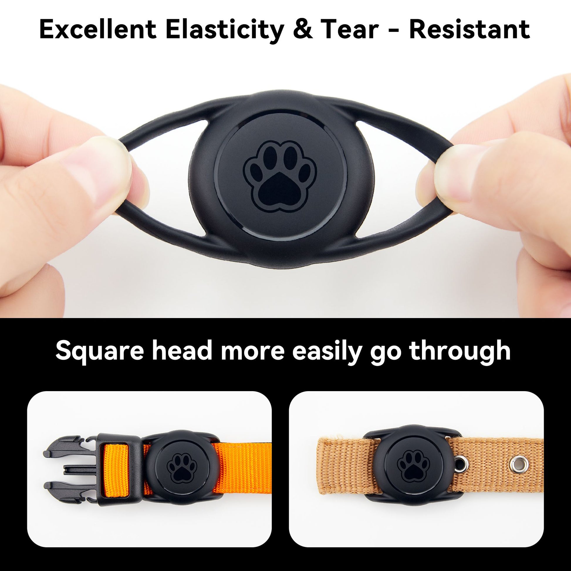 2 pacotes airtag coleira  silicone à prova d'agua