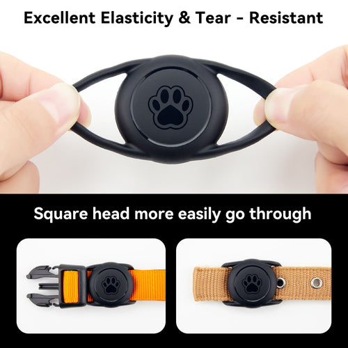 2 pacotes airtag coleira  silicone à prova d'agua