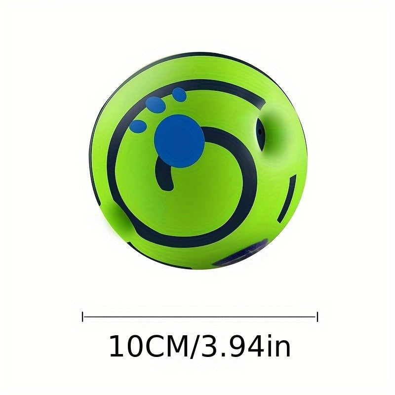 Bola oscilante Squeaky Giggle – Brinquedo de mastigar durável e interativo