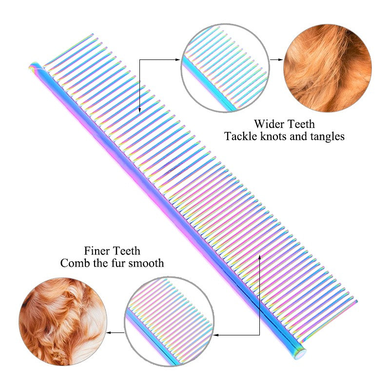 Pente de remoção de pelos e nós para cães e gatos