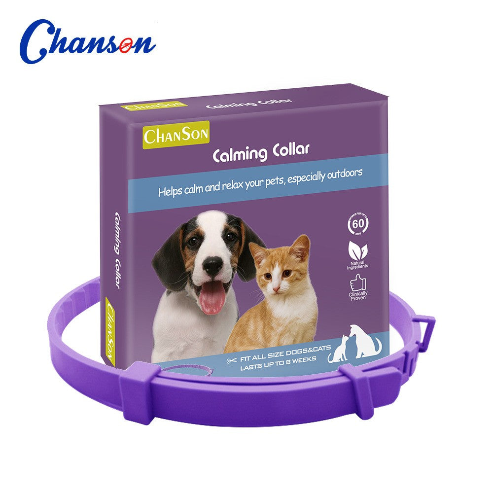 Coleira calmante para animais de estimação, para gatos, cães, ajustável, ansieda