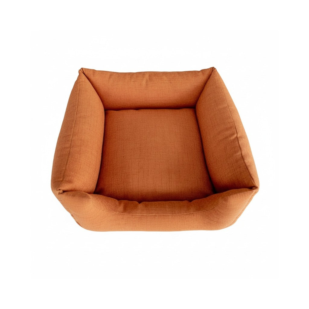 Cama Para Cachorro Quadrada conforto Laranja Drop