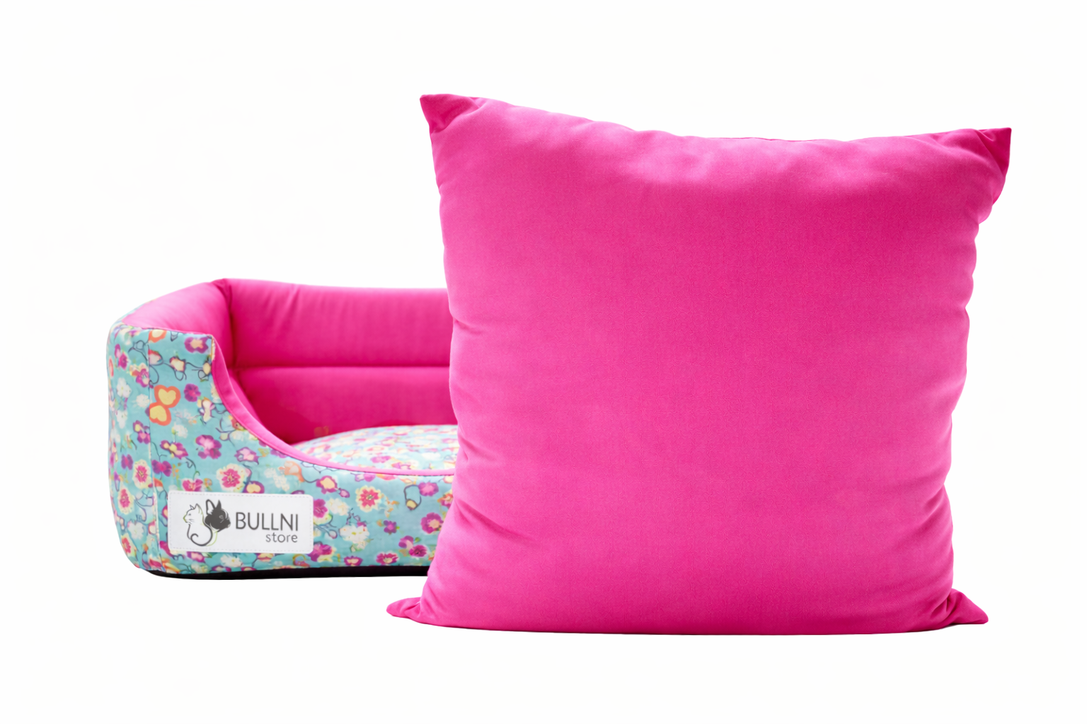 Cama Iglu e Toca Para Cachorro Bullni Luxo Rosa Borboleta Tamanho:G