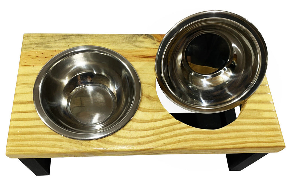 Comedouro Pet Ergonomico Madeira Bullni Store