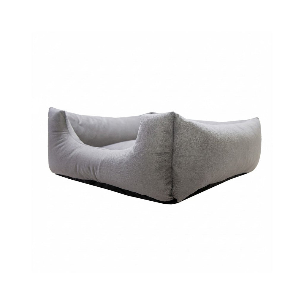 Cama Para Cachorro Quadrada conforto Cinza Liso Drop