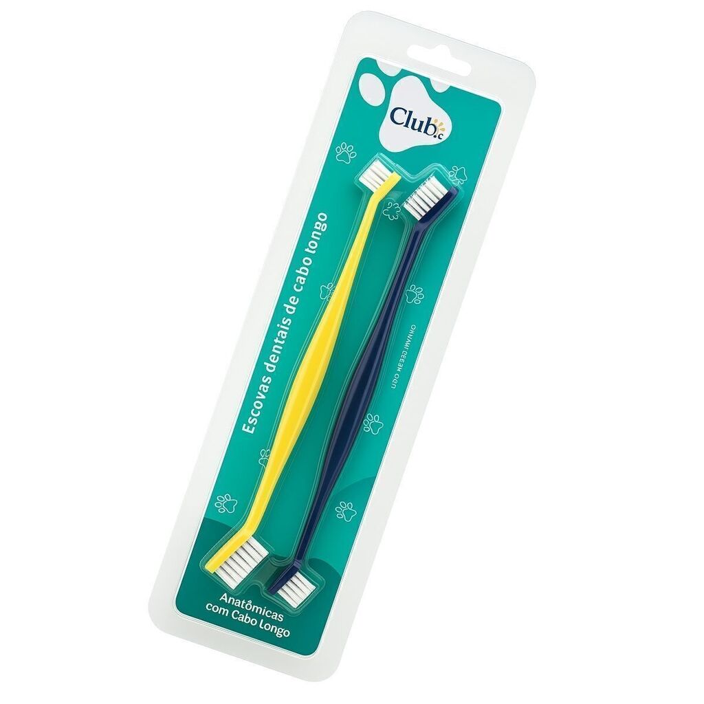Escova de Dente para Cães e Gatos com 2 unidades