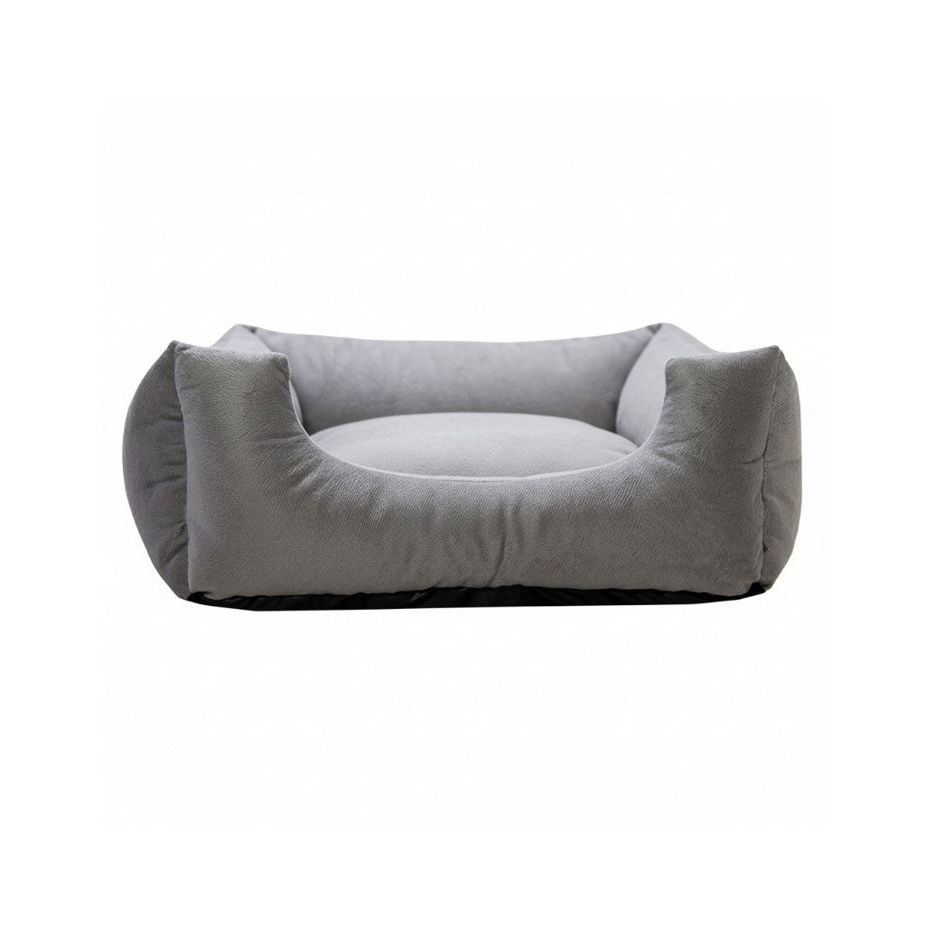 Cama Para Cachorro Quadrada conforto Cinza Liso Drop