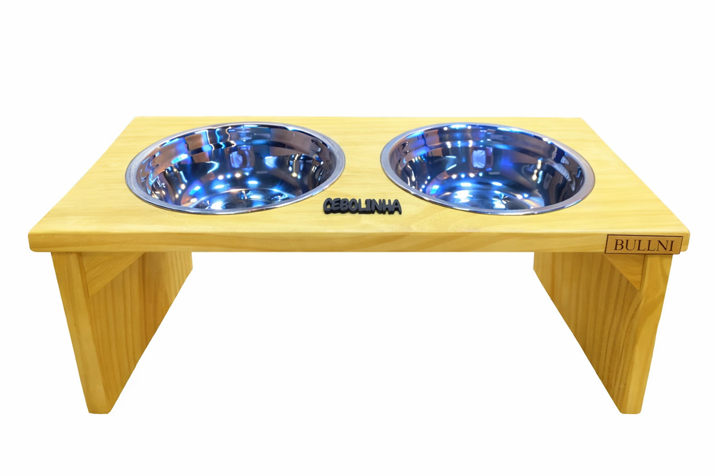 Comedouro Duplo Elevado Personalizado para cães