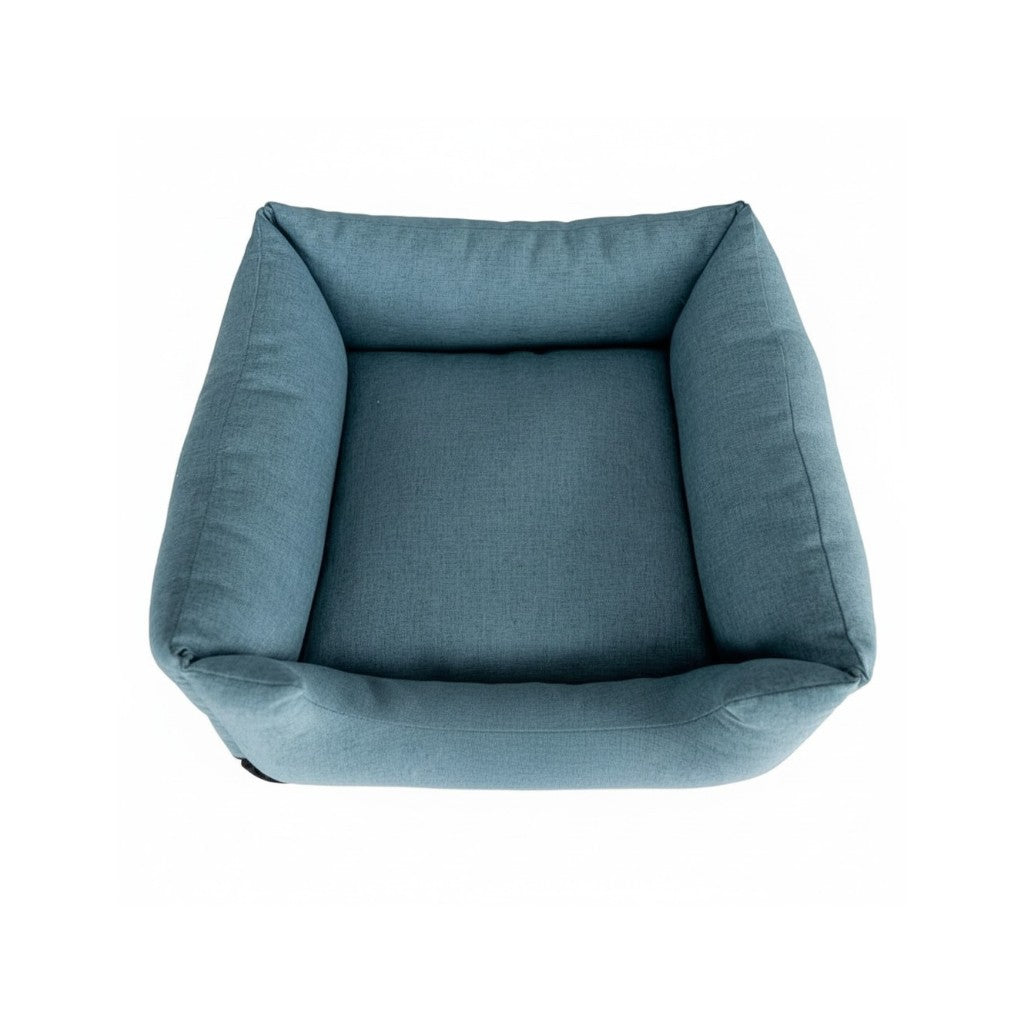 Cama Para Cachorro Quadrada conforto Azul Anil Drop