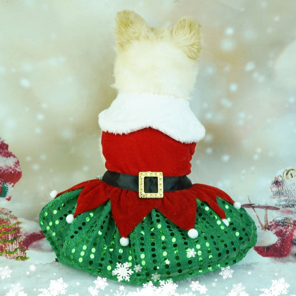 Vestido de natal para pets