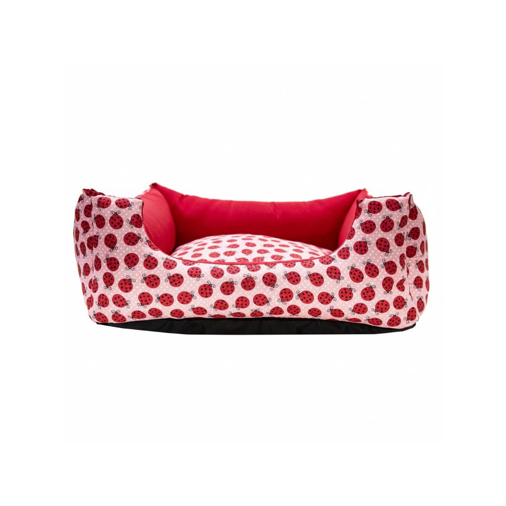 Cama Para Cachorro Quadrada conforto Vermelho Joana Drop