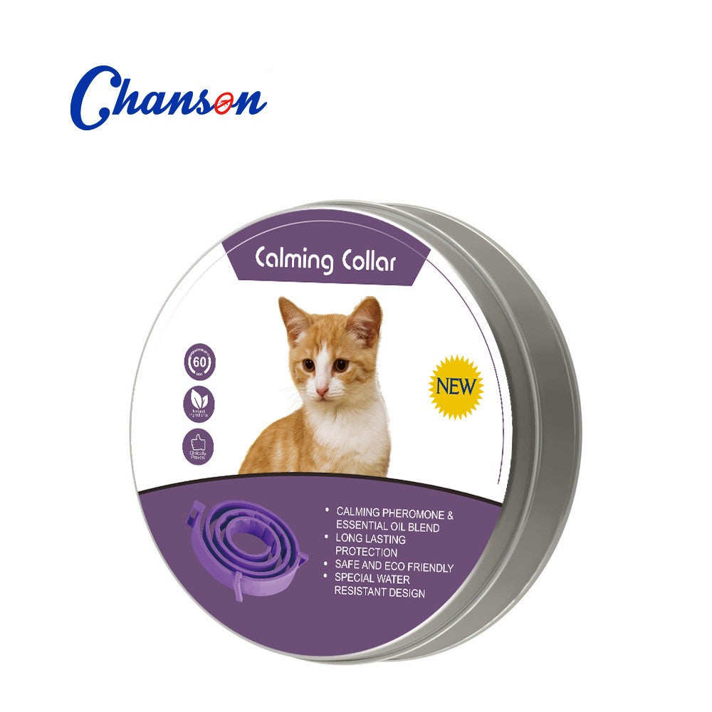 Coleira calmante para animais de estimação, para gatos, cães, ajustável, ansieda