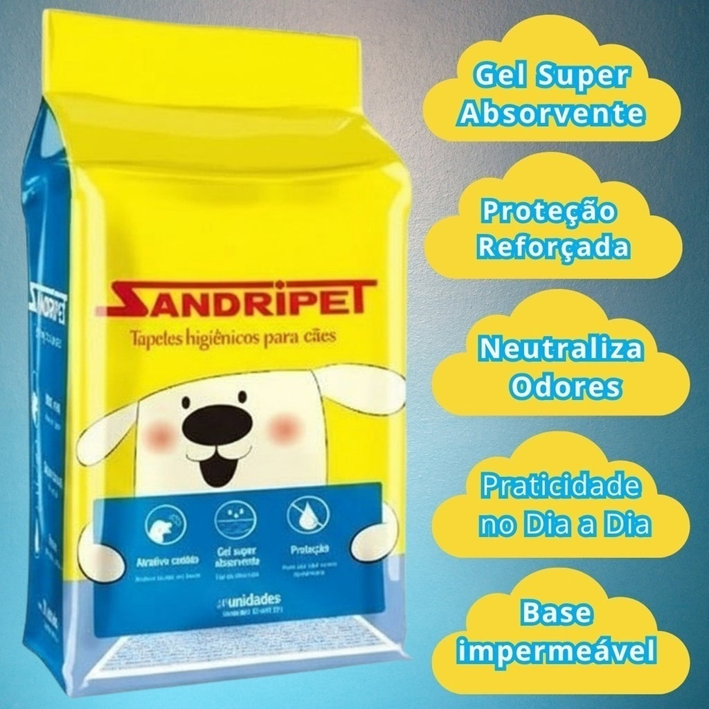 Tapete Higiênico Descartável para Cães 60x80cm c/7 unidades