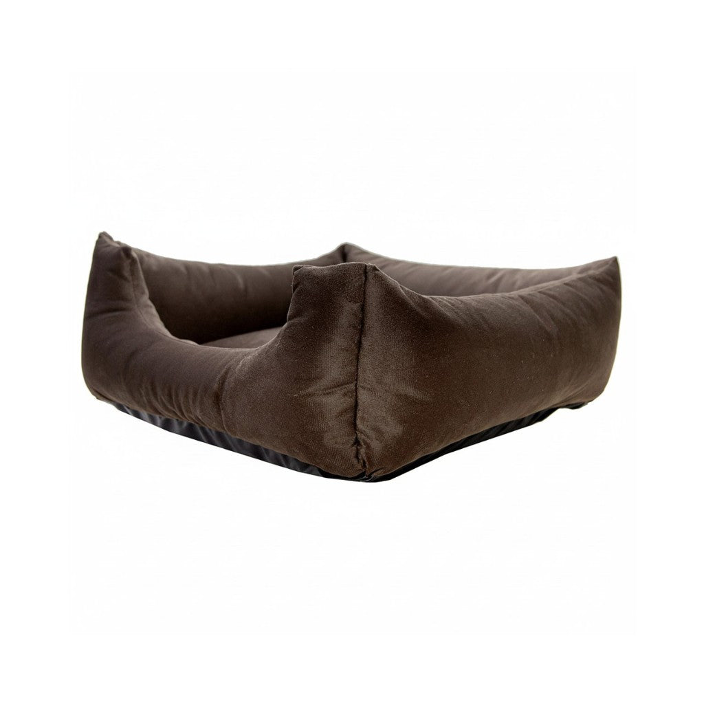 Cama Para Cachorro Quadrada conforto Marrom Liso Drop