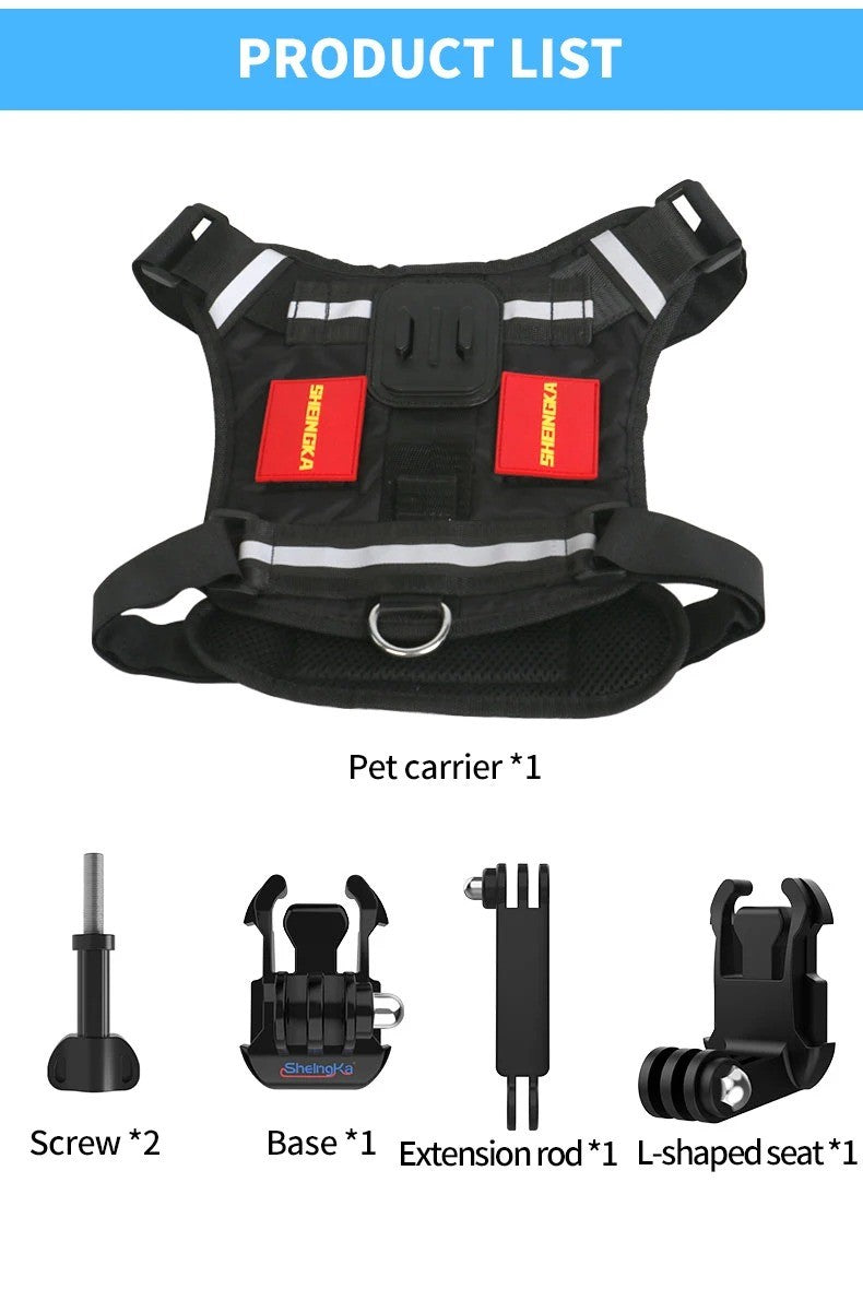 Para dji ação 5pro/4/3 insta360 acepro 2/gopro13 câmera pets