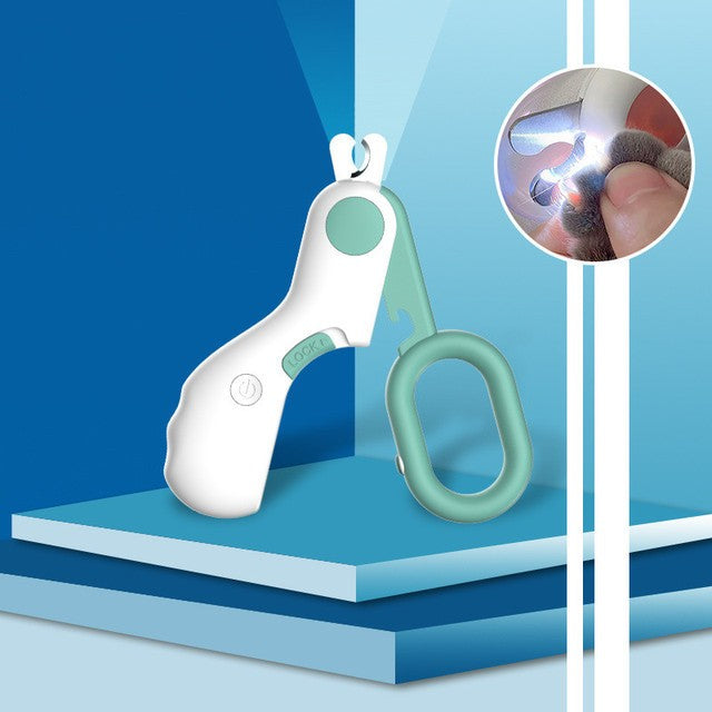 Cortador de Unhas para Pets com Luz LED