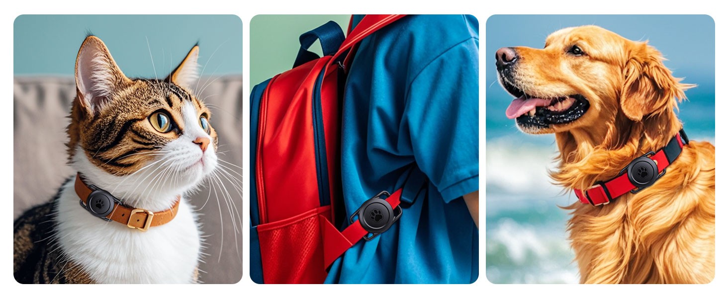 2 pacotes airtag coleira  silicone à prova d'agua