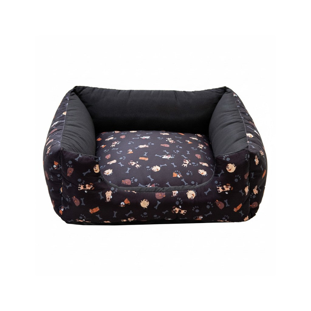 Cama Para Cachorro Quadrada conforto Preto Cachorro Drop