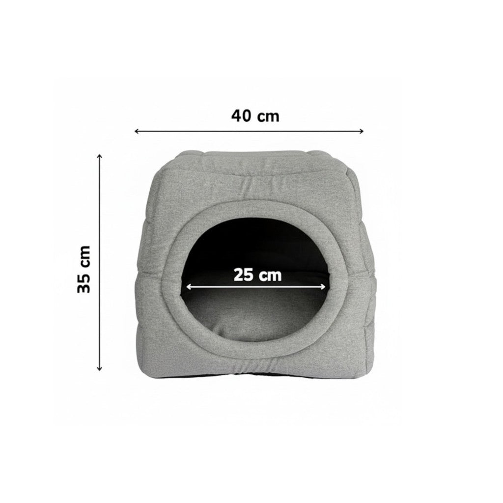 Toca Iglu Pet Cachorro e Gato Confortável Cinza Urbano Drop