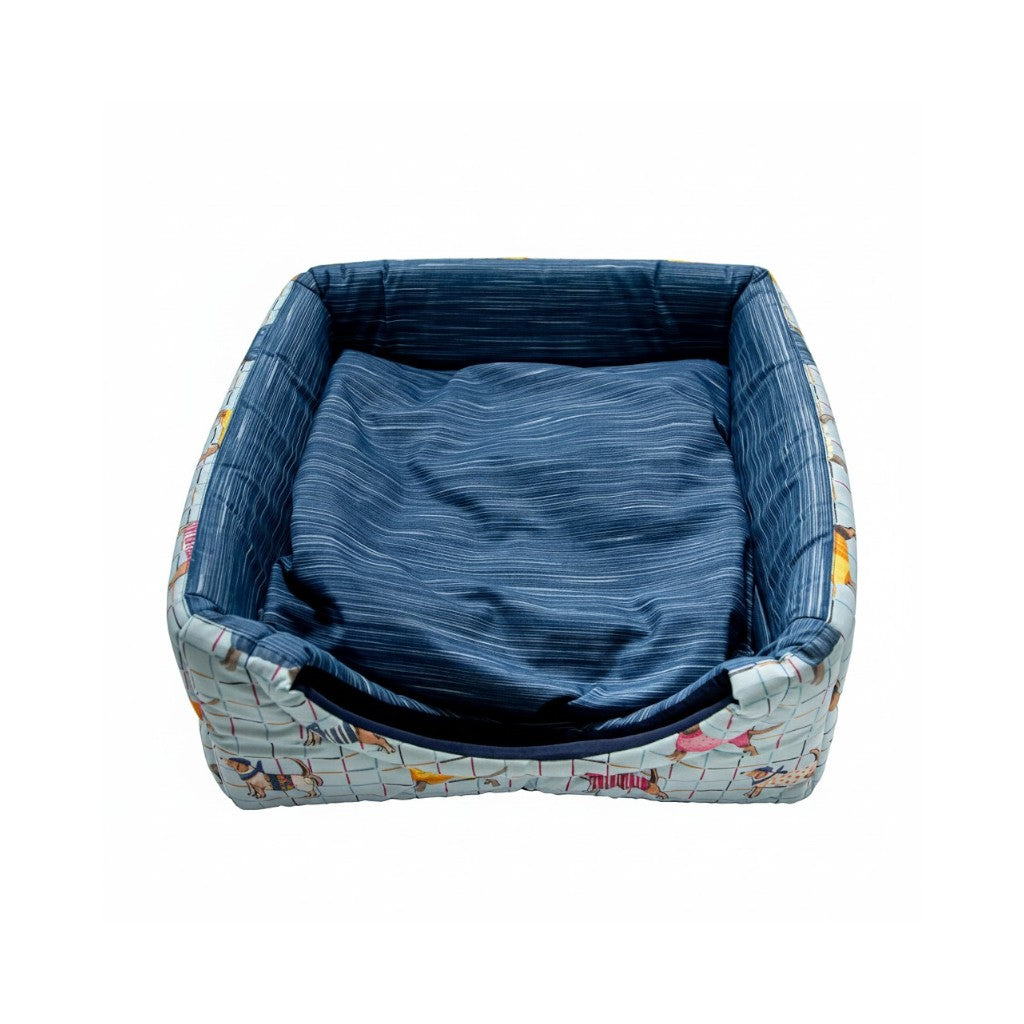 Toca Iglu Cachorro Gato Impermeavel Azul Pets Drop