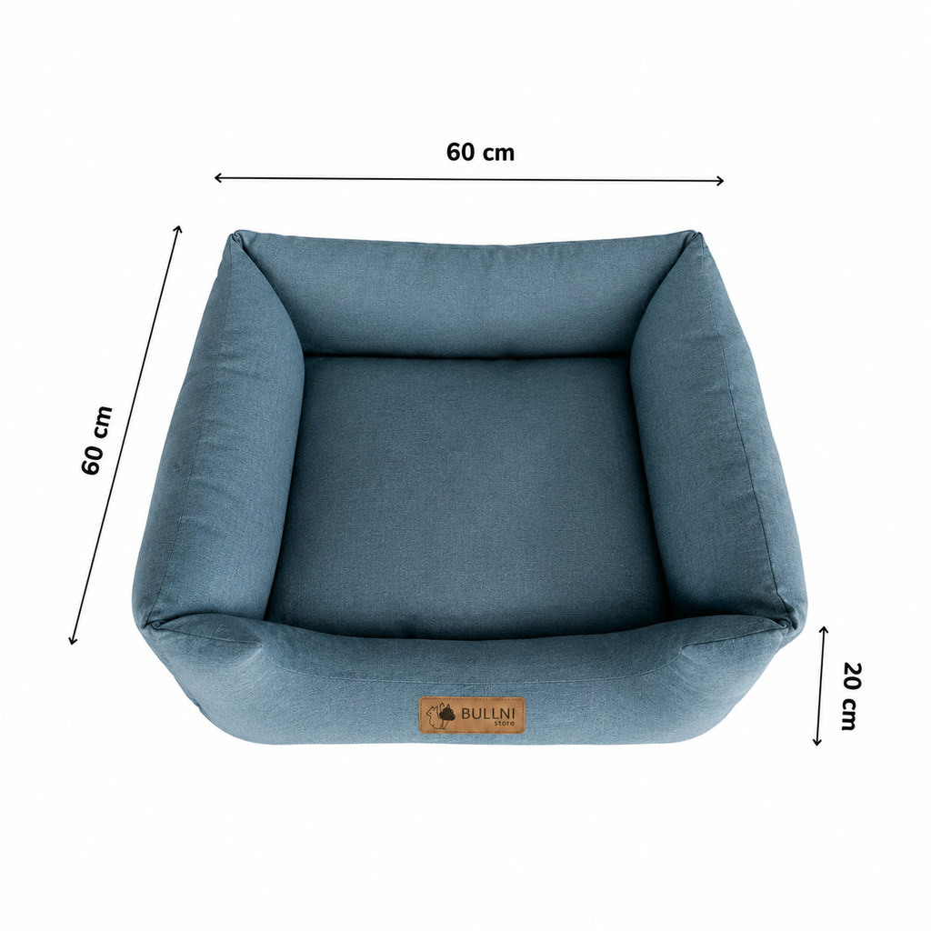 Cama Para Pets - Quadrada Azul Bullni Store