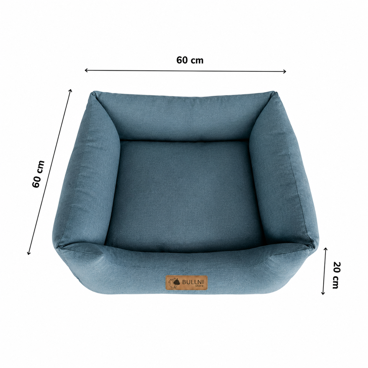 Cama Para Pets - Quadrada Azul Bullni Store