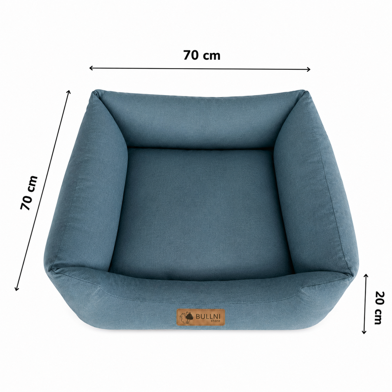 Cama Para Pets - Quadrada Azul Bullni Store