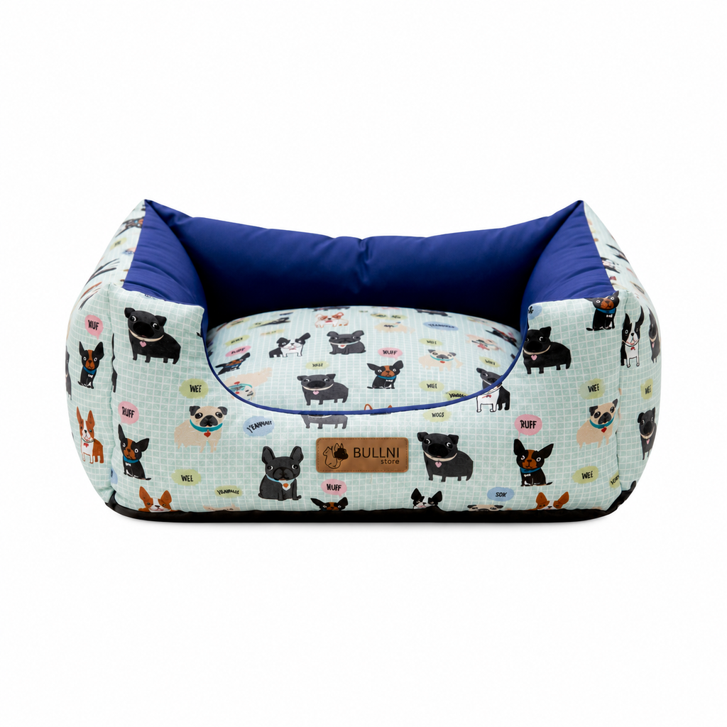 Cama Para Pets - Quadrada impermeável Estampa Bulldog Bullni Store