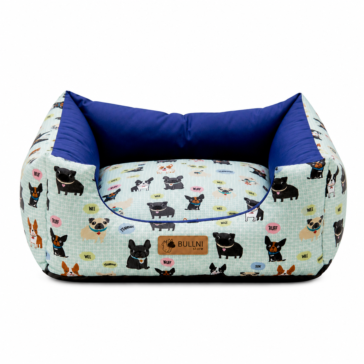 Cama Para Pets - Quadrada impermeável Estampa Bulldog Bullni Store