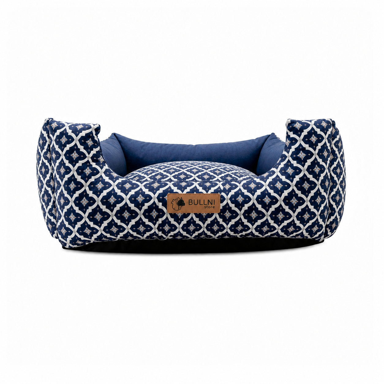 Cama Para Pets - Quadrada Azul Estampada Bullni Store