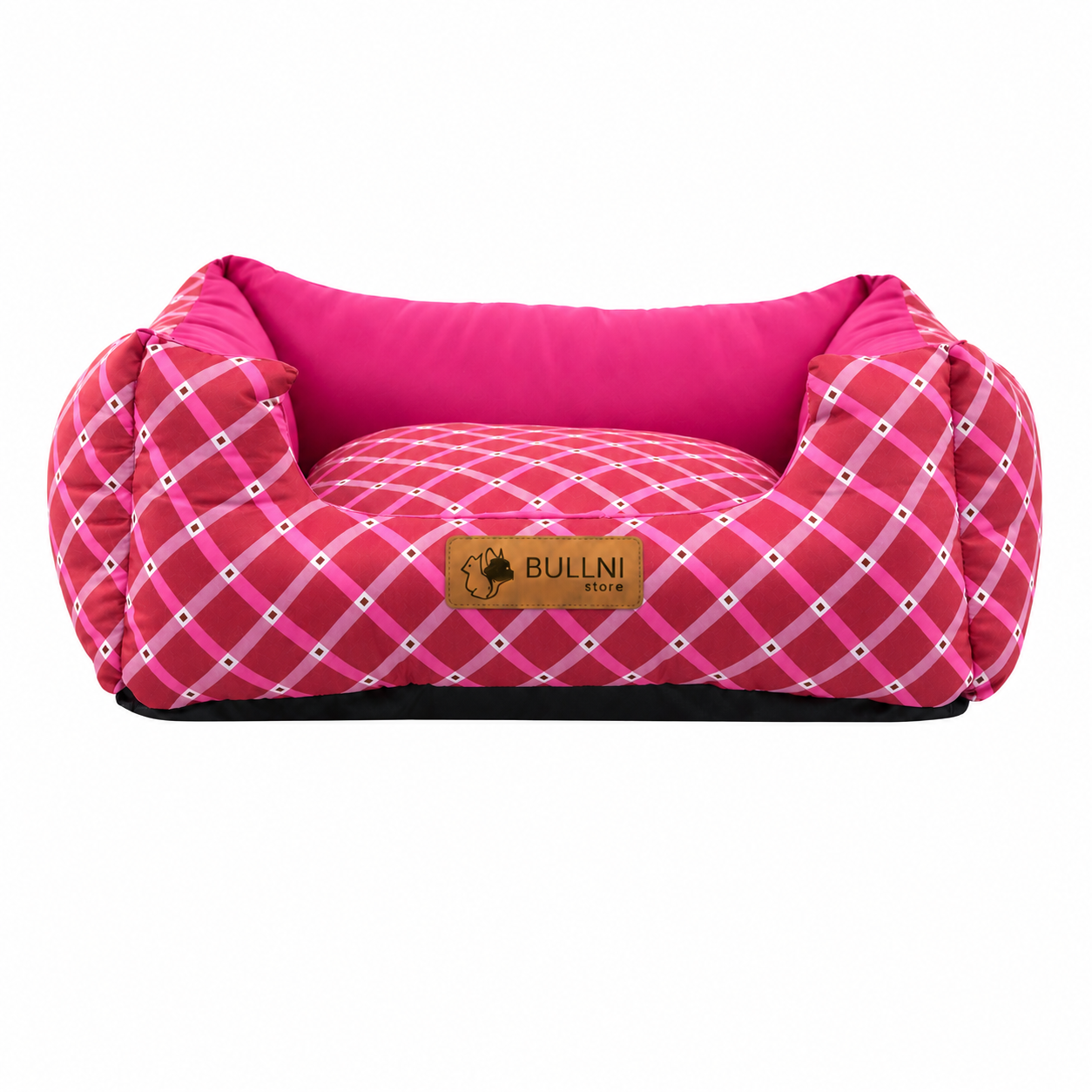 Cama Para Pets - Quadrada Rosa Geométrico Bullni Store