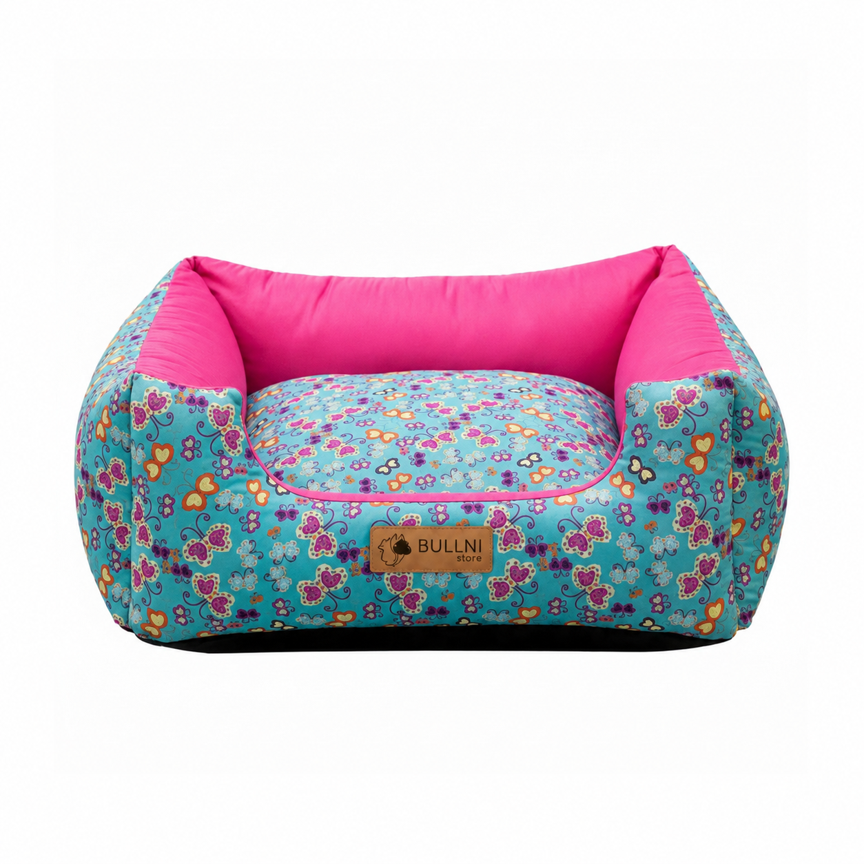 Cama Para Pets - Quadrada Rosa Borboleta Bullni Store