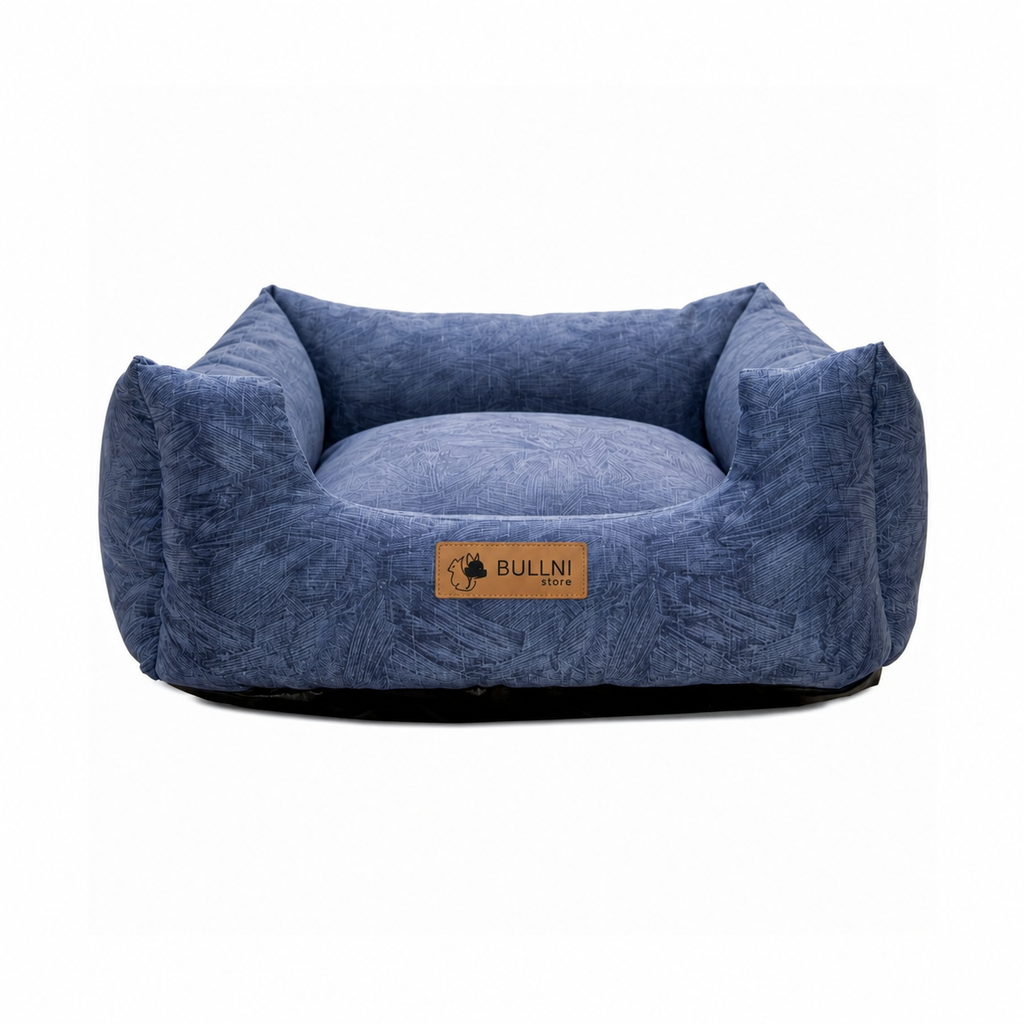 Cama Para Pets - Quadrada Azul Petróleo Bullni Store