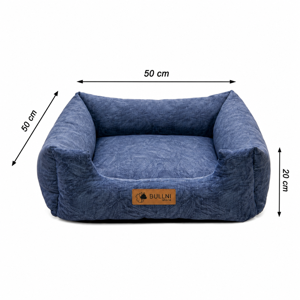 Cama Para Pets - Quadrada Azul Petróleo Bullni Store