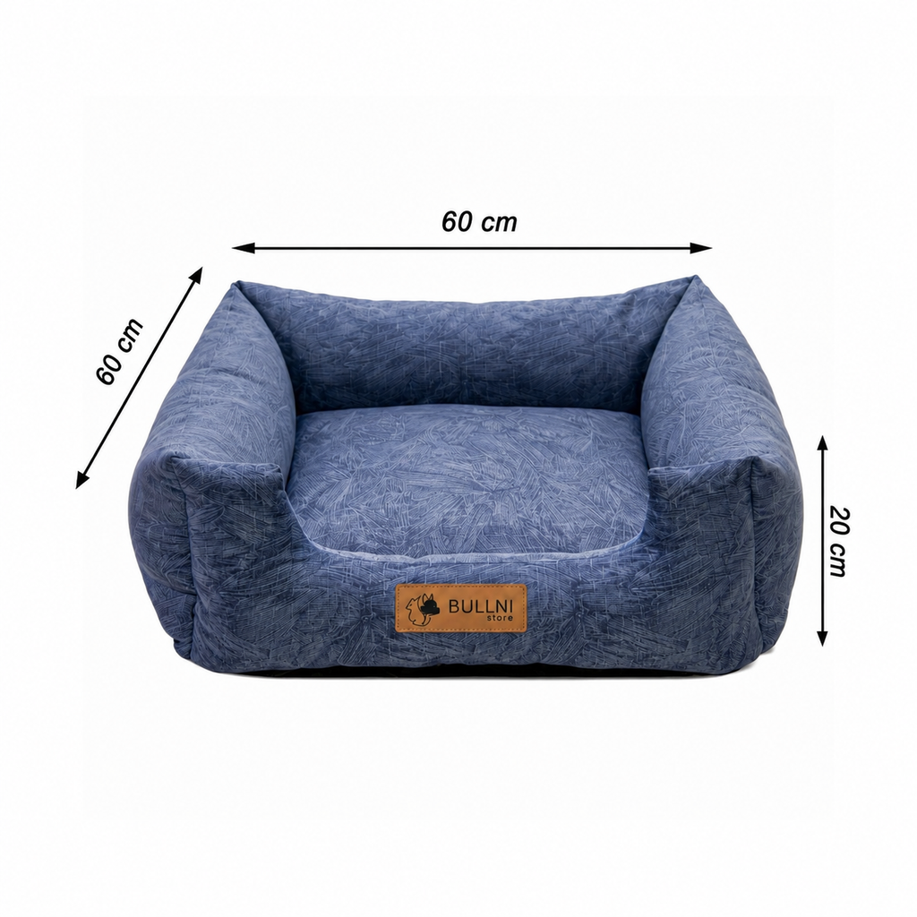 Cama Para Pets - Quadrada Azul Petróleo Bullni Store