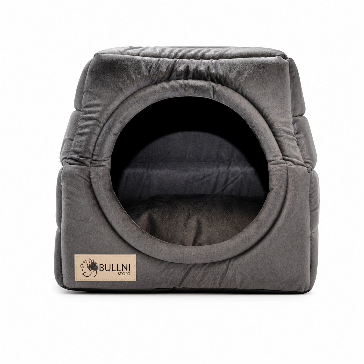 Toca Iglu Pet Cinza Liso Bullni Store