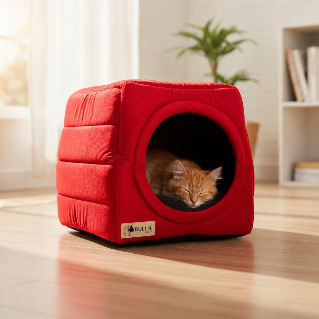 Toca Iglu Pet vermelho Bullni Store