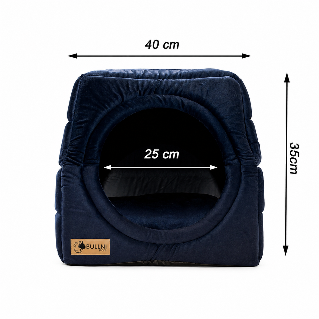 Toca Iglu Pet Azul Marinho Bullni Store