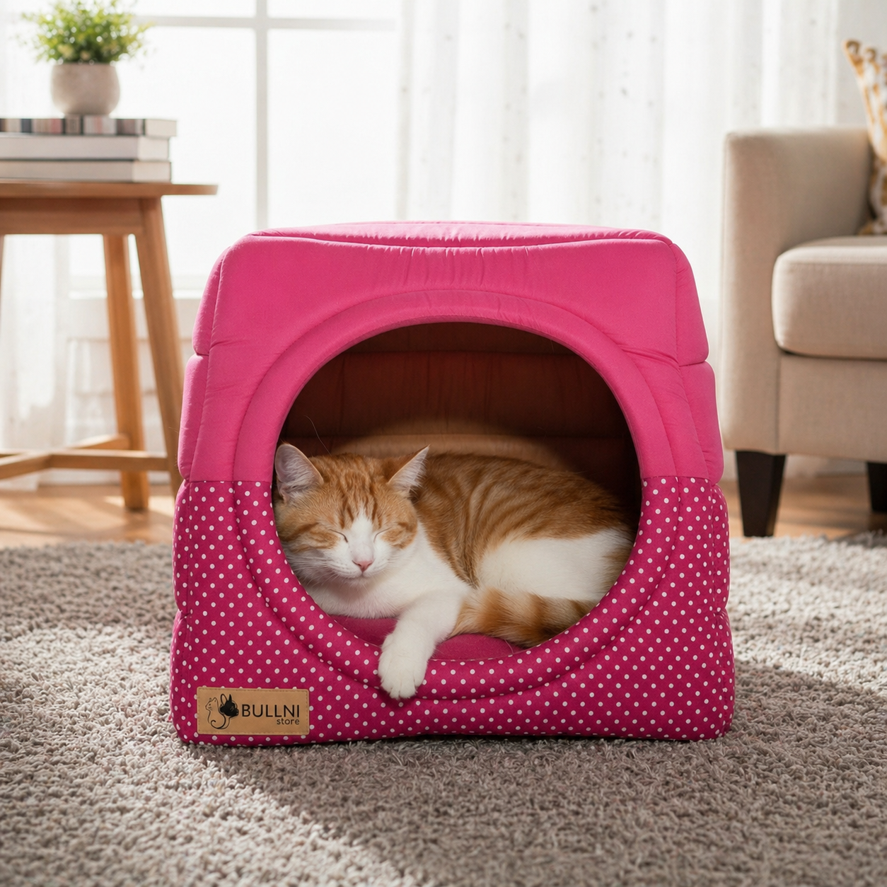 Toca Iglu Pet Rosa Poa Bullni Store