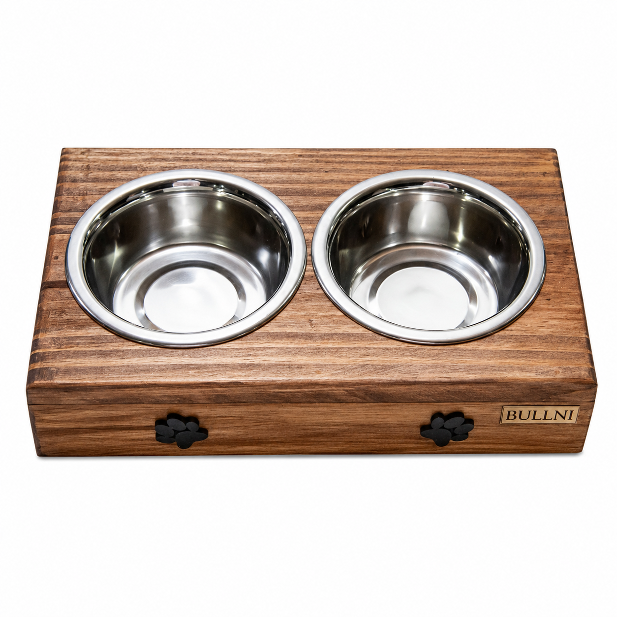 Comedouro Pet Elevado Madeira cachorros Pequenos-Bullni Store