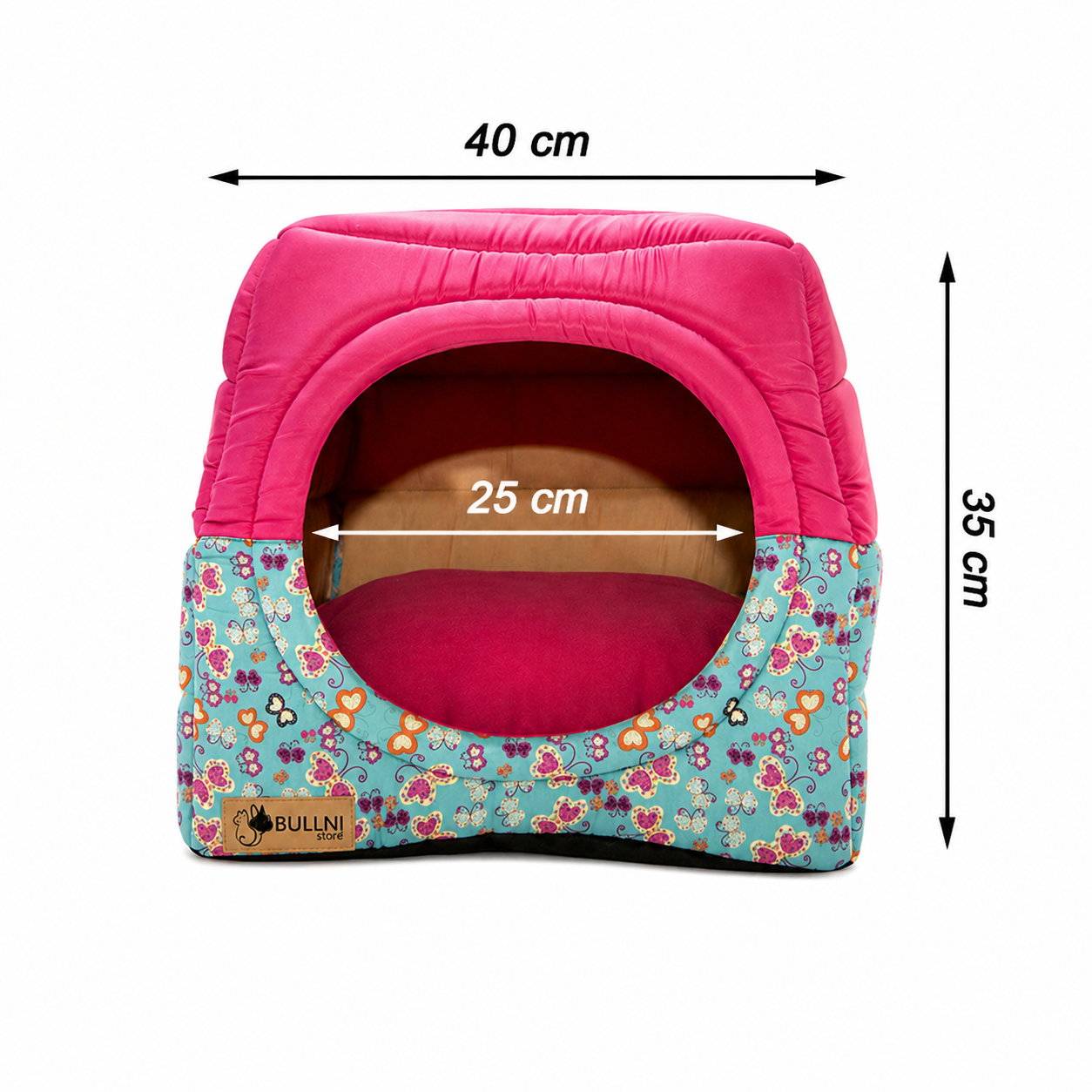 Toca Iglu  Cães e Gatos Rosa Borboleta Bullni Store
